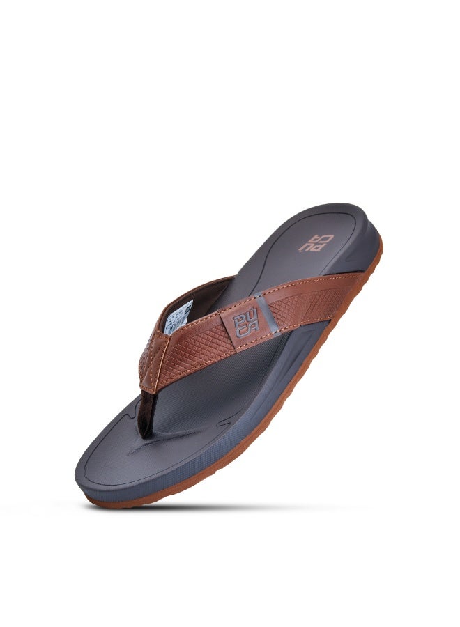 Puca Slippers for Men Premium Comfort Highly cushioned Men's Slippers Elite Brown - Image 1